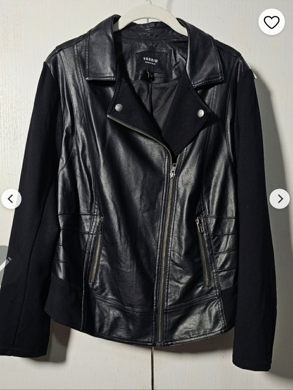 🖤 Torrid Faux Leather Moto Jacket – Size 3